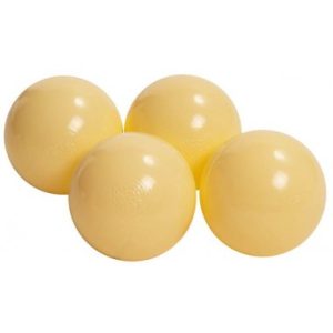 50 x Plastikbolde Ø7 cm - Pastel gul
