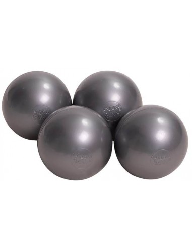 50 x Plastikbolde Ø7 cm - Sølv